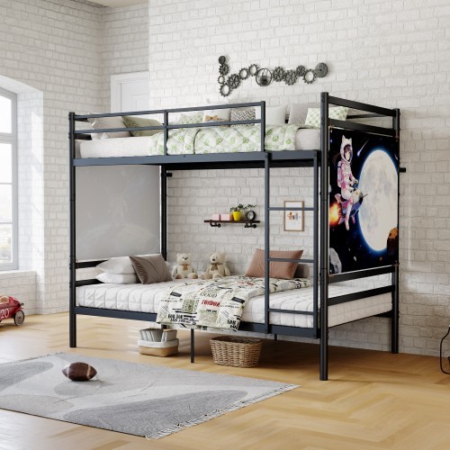 Bunk bed with - ladder,
